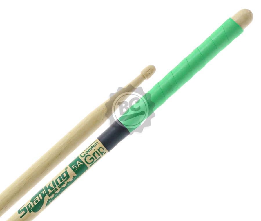 Baqueta Spanking by Zellmer Comfort Grip 5A Verde com cabo emborrachado mais pegada e menos lisa (116764)