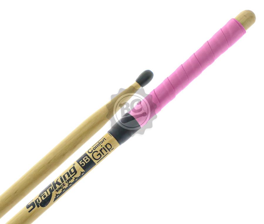 Baqueta Spanking by Zellmer Comfort Grip 5B com Ponta de Nylon Rosa cabo emborrachado e menos lisa (116761)