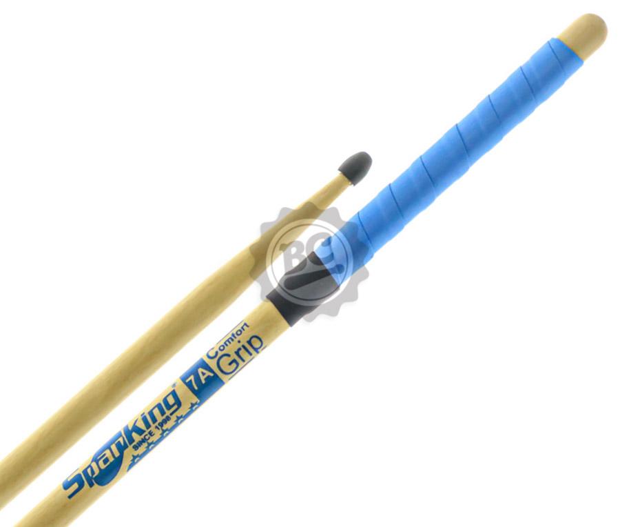 Baqueta Spanking by Zellmer Comfort Grip 7A com Ponta de Nylon Azul cabo emborrachado e menos lisa (116751)