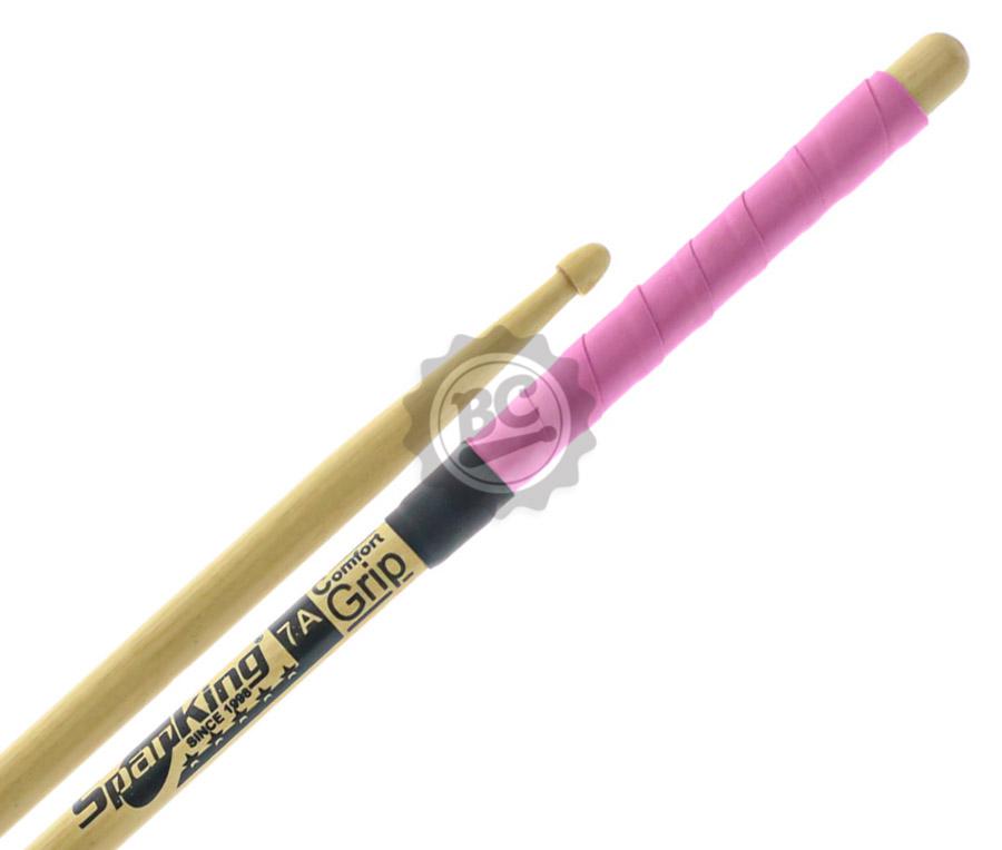 Baqueta Spanking by Zellmer Comfort Grip 7A Rosa com cabo emborrachado mais pegada e menos lisa (116755)