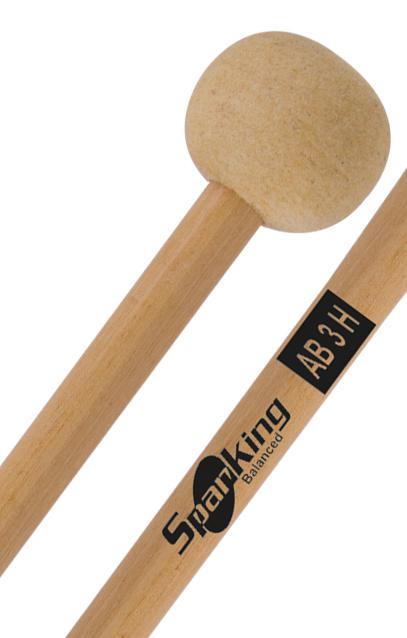 Baqueta Spanking by Zellmer Linha Drums Corp AB3H para Bumbo de 20" a 22" (113702) Marching Band