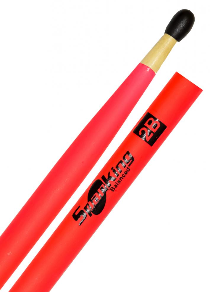 Baqueta Spanking by Zellmer Linha Luminosa 2B Clássica Rosa Fluorescente com Ponta de Nylon (4119RS)