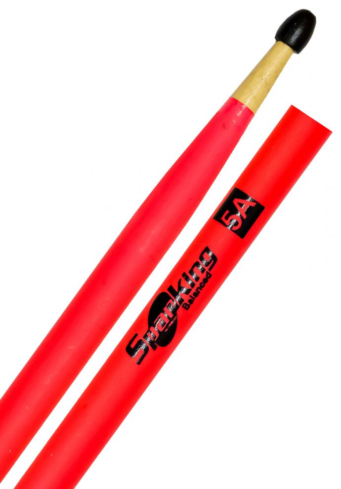 Baqueta Spanking by Zellmer Linha Luminosa 5A Clássica Rosa Fluorescente com Ponta de Nylon (116519)