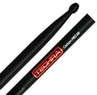 Baqueta Techra Carbon Pro 2B Fibra de Carbono Italiana dura muito mais que madeira mesmo timbre