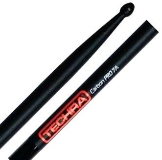 Baqueta Techra Carbon Pro 7A Fibra de Carbono Italiana dura muito mais que madeira mesmo timbre