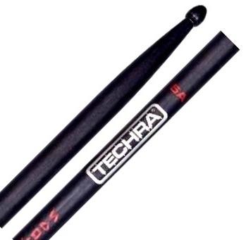 Baqueta Techra Hammer Of The Gods 5A Alta Durabilidade Fibra de Carbono Italiana dura até 6x mais