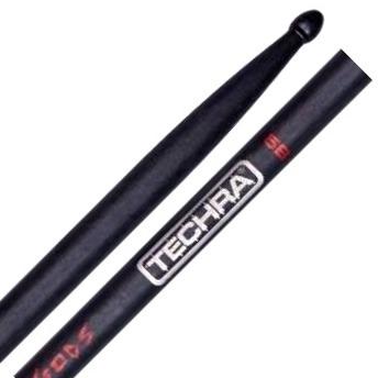 Baqueta Techra Hammer Of The Gods 5B Alta Durabilidade Fibra de Carbono Italiana dura até 6x mais