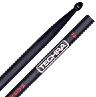 Baqueta Techra Hammer Of The Gods 7A Alta Durabilidade Fibra de Carbono Italiana dura até 6x mais