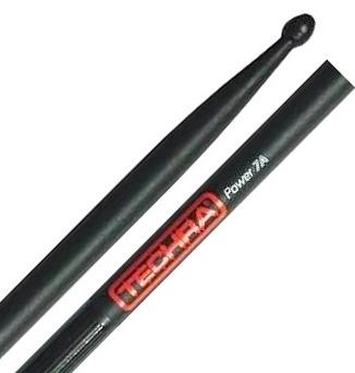 Baqueta Techra Power 7A Fibra de Carbono Italiana dura muito mais que madeira mesmo timbre
