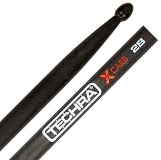 Baqueta Techra XCarb 2B Mais Leve e Mais Rápida Fibra de Carbono Italiana dura 4x mais que madeira