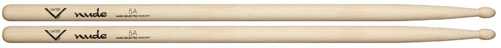 Baqueta Vater Nude 5A VHN5AW Áspera para Maior Aderência nas Mãos (Padrão 5A) Made in USA