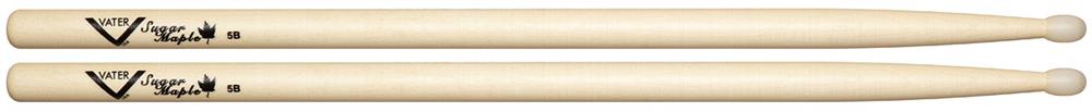 Baqueta Vater Sugar Maple VSM5BN Ponta de Nylon (Padrão 5B) Made In USA
