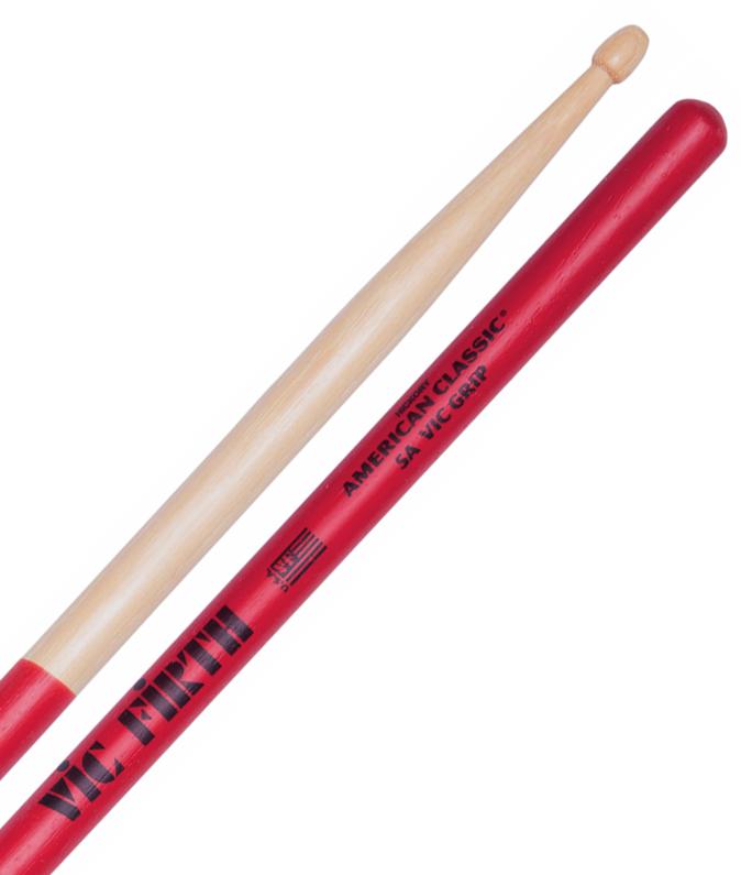 Baqueta Vic Firth American Classic Vic Grip "Padrão 5A" com Cabo Emborrachado (7531)