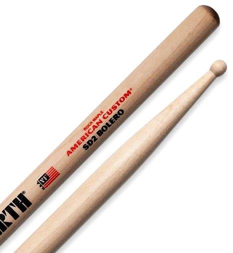 Baqueta Vic Firth American Custom Maple SD2 Bolero "Padrão 2B" (1270)