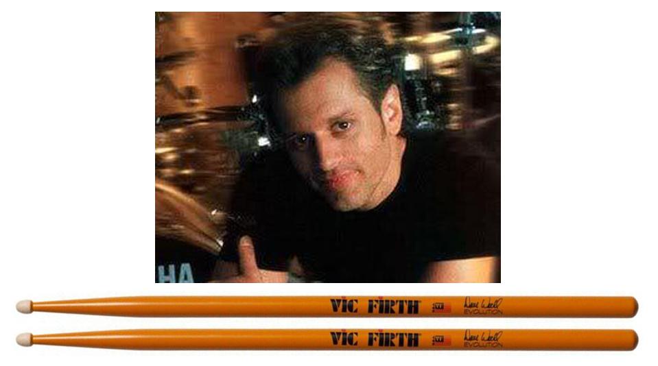 Baqueta Vic Firth Signature Dave Weckl Evolution "Padrão 5A/5B" Modelo Laranja (7377)