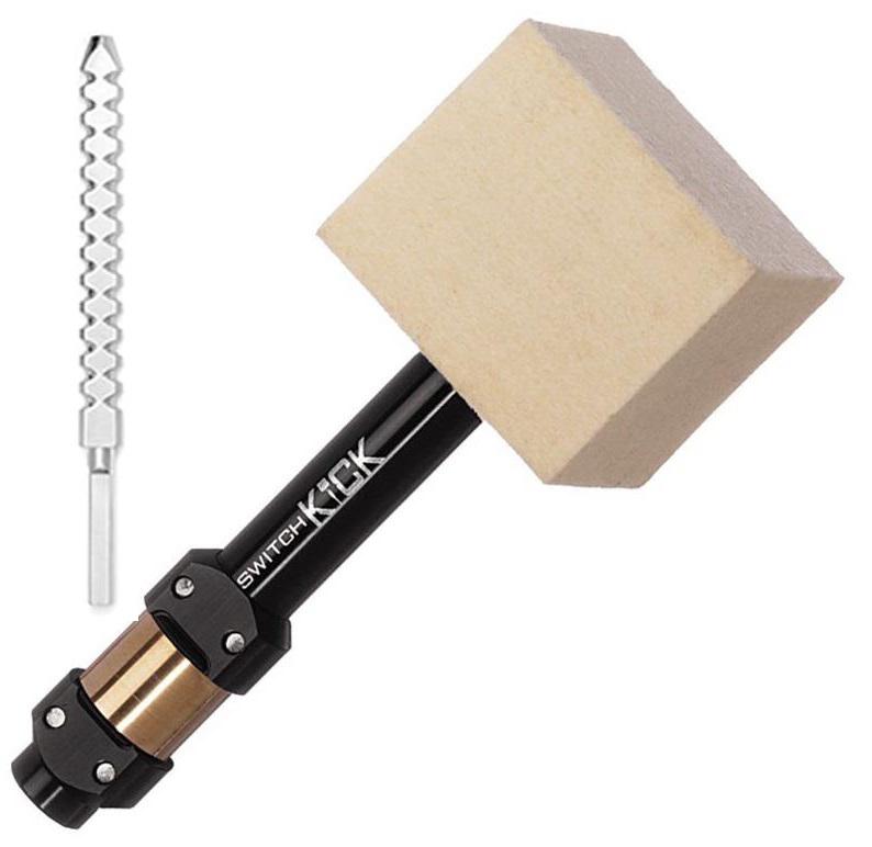 Batedor de Bumbo Ahead Switch Kick Square Felt AHSKSF com maçaneta Shaft Assy Batedor + Top do Mundo