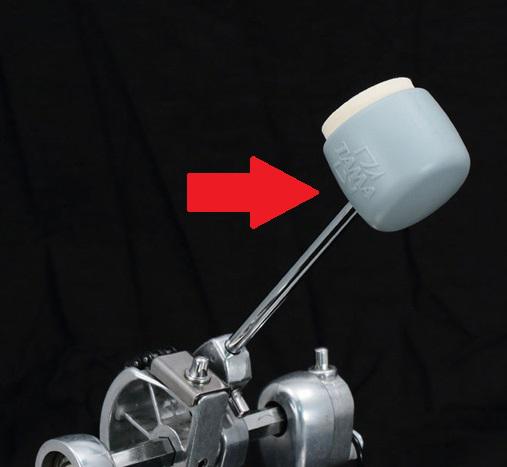 Batedor de Bumbo Tama Dual Sided Beater Felt DS30G de Feltro padrão Speed Cobra 600 e outras marcas