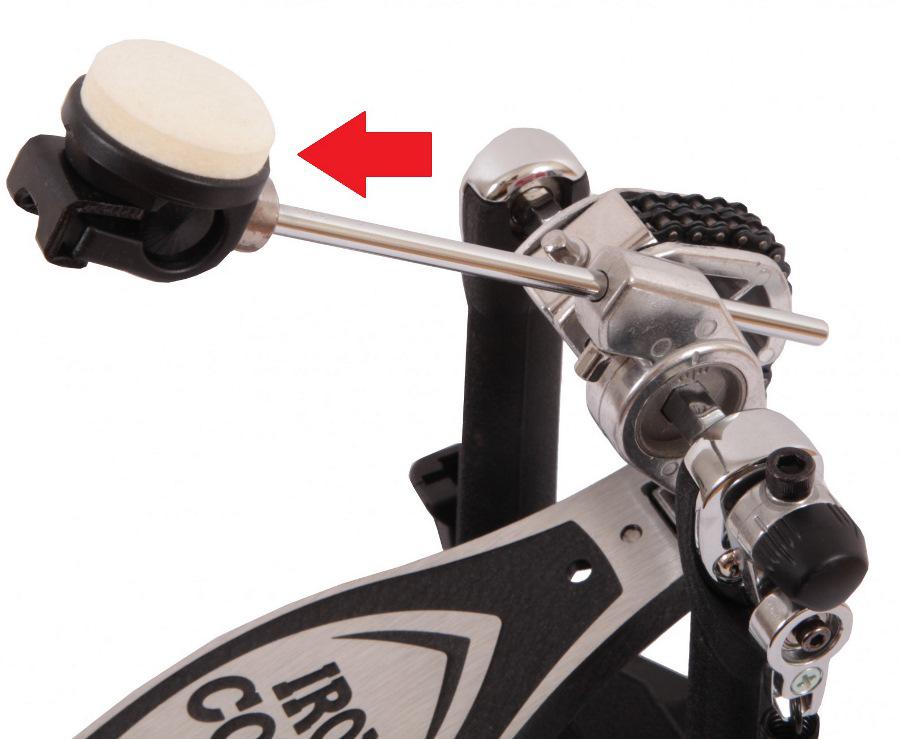 Batedor de Bumbo Tama Iron Cobra CB90F de feltro com memória de altura e peso (035265)