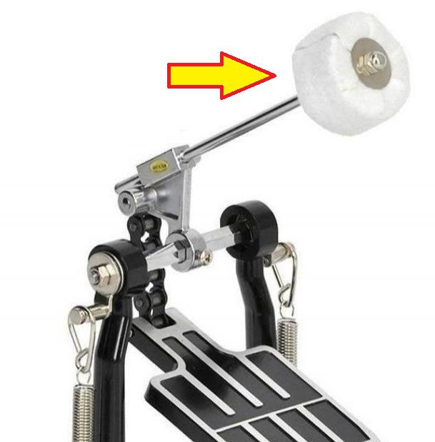 Batedor de Pedal de Bumbo Premium PDB912 Vintage Beater Feltro Macio