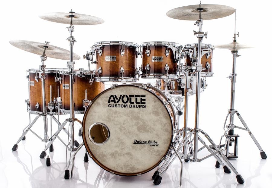 Bateria Ayotte Classic Series Maple Sunburst 22",8",10",12",14",16" (Shell Pack) Made in Canada