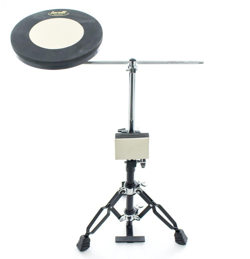 Bateria de Estudo Torelli TBE02 Compacta com Pad de Bumbo e Caixa com sistema de ferragem