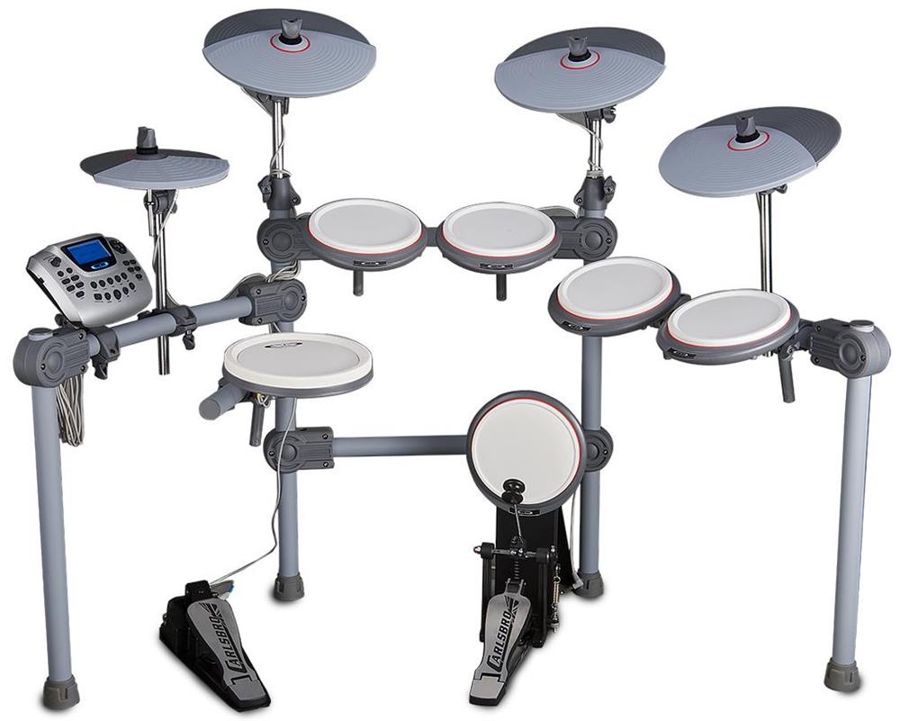 Bateria Eletrônica Carlsbro by Odery CSD230 Tri-Zone Pads, 2 Surdos, Pedal Simples e 458 Sons