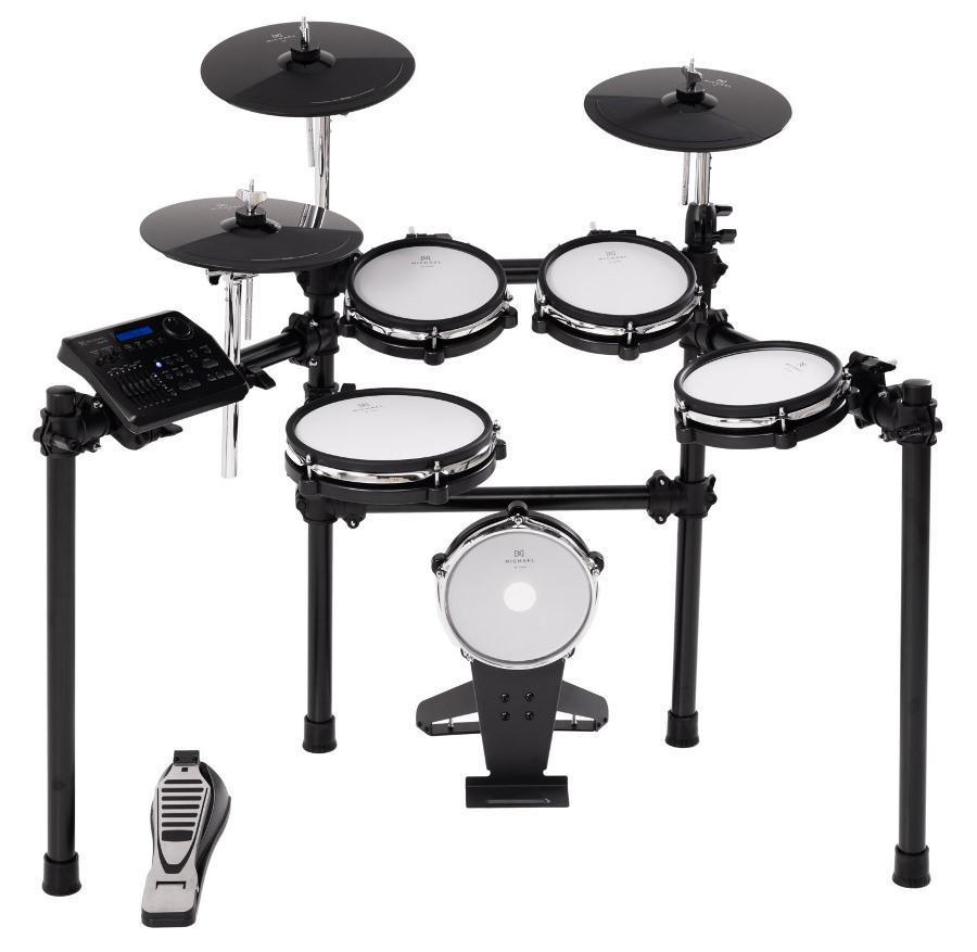 Bateria Eletrônica Michael Concert DMX460 Rack Easy Flex com pads Mesh, módulo top com 697 sons