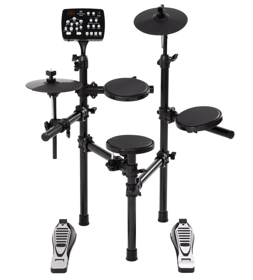 Bateria Eletrônica Michael House DMX250 Rack Easy Flex, pads Super Grip, 209 sons e 50 músicas