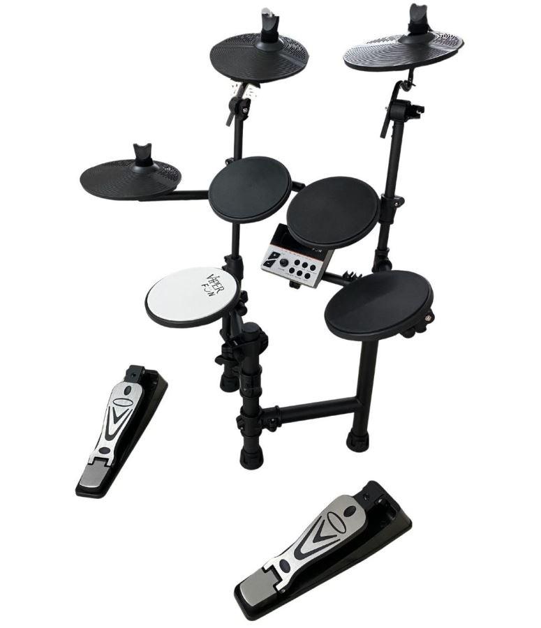 Bateria Eletrônica X-Pro C. Ibañez Viper Fun ED01 Super Leve e Compacta com Módulo Programável
