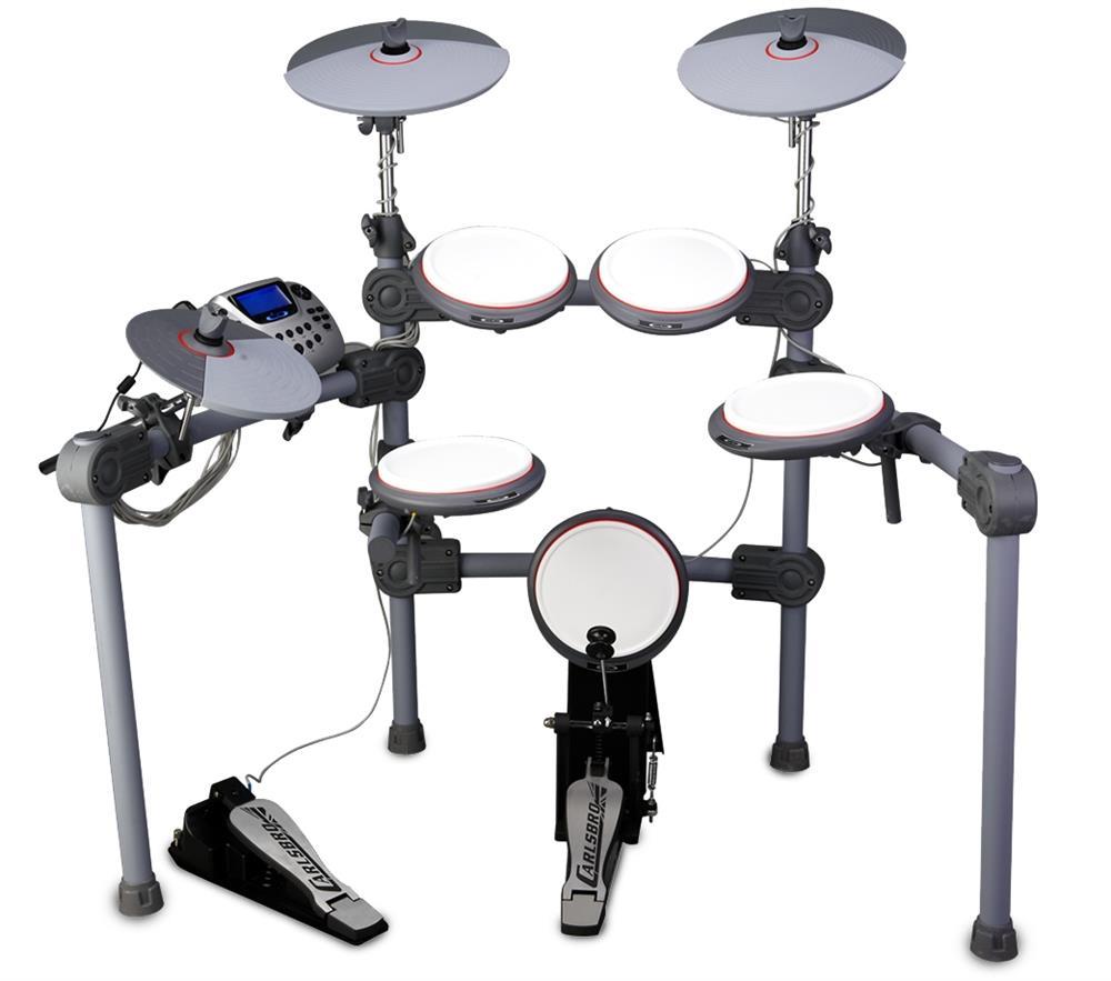 Bateria Eletrônica Carlsbro by Odery CSD200 Tri-Zone Pads, Efeito Choke, Pedal Simples e 458 Sons