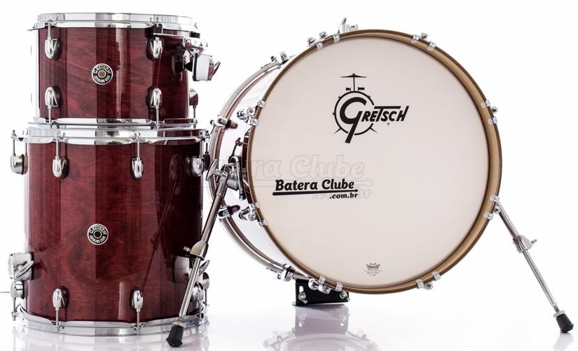 Bateria Gretsch Catalina Club Jazz Rosewood Lacquer com Bumbo 18" e 1 tom (Shell Pack)