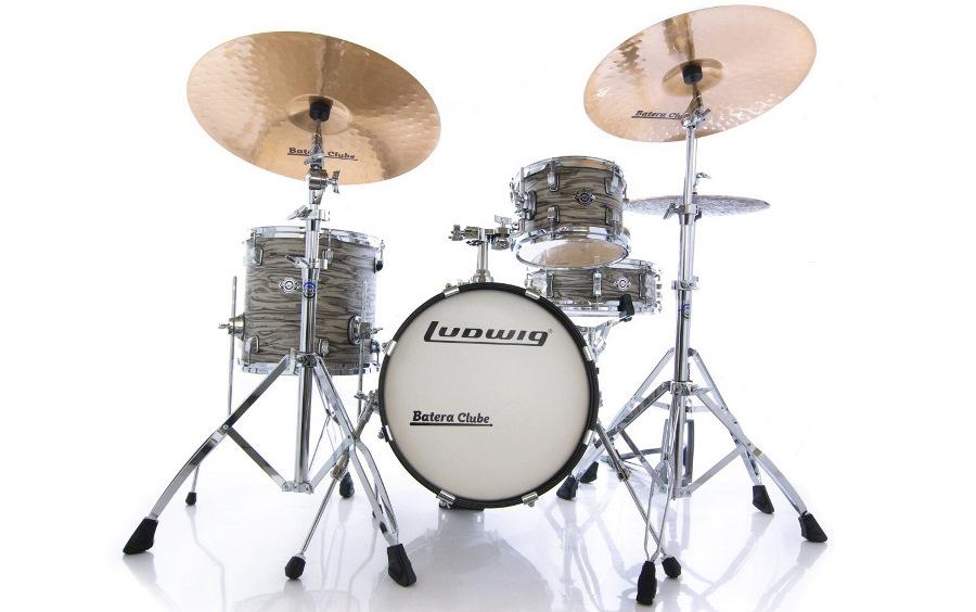 Bateria Ludwig Breakbeats by Questlove Signature Sahara Swirl com Bumbo 16" Compacto (Shell Pack)
