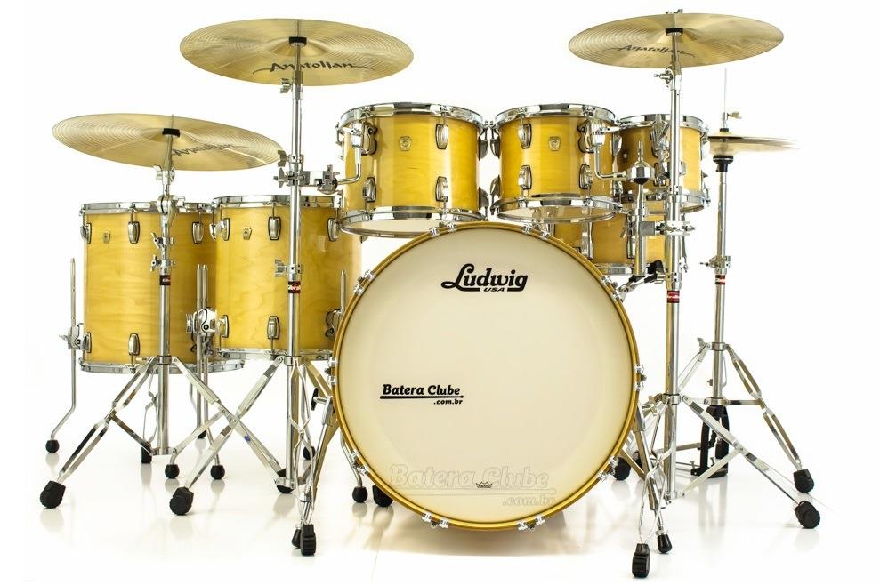 Bateria Ludwig Classic Maple Natural Lacquer 22",8",10",12",14",16" (Shell Pack)