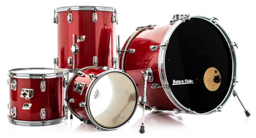 Bateria Ludwig Rockers Red Fury Vintage 22",12",13",16" (Shell Pack) Década 80 Made in USA
