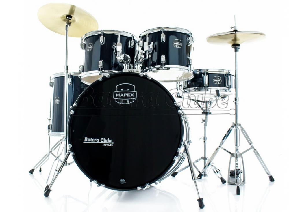 Bateria Mapex Prodigy Series Fusion Royal Blue 20",10",12",14" Completa com Pratos e Ferragens