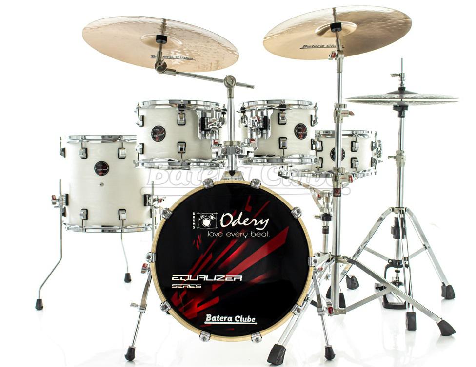 Bateria Odery Equalizer EQ.180 Lunar Waves 18",10",12",14" com Ferragens e Cascos com Maple