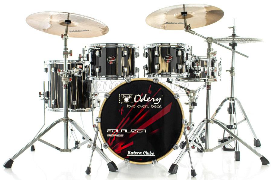 Bateria Odery Equalizer EQ.180 The Black Trees 18",10",12",14" com Ferragens e Cascos com Maple