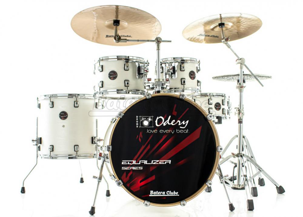 Bateria Odery Equalizer EQ.220 Lunar Waves 22",10",12",16" com Ferragens e Cascos com Maple