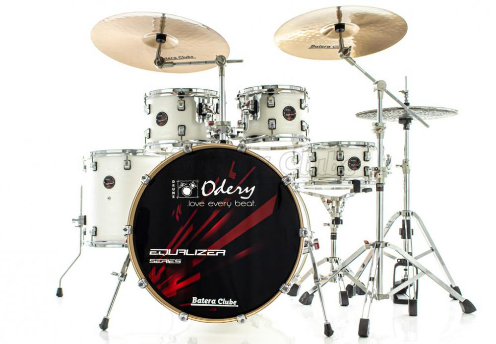 Bateria Odery Equalizer EQ.200 Lunar Waves 20",10",12",14" com Ferragens e Cascos com Maple