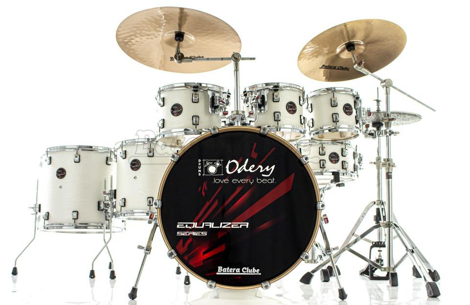 Bateria Odery Equalizer EQ.220 Lunar Waves 22",8",10",12",14",16" com Ferragens e Cascos com Maple