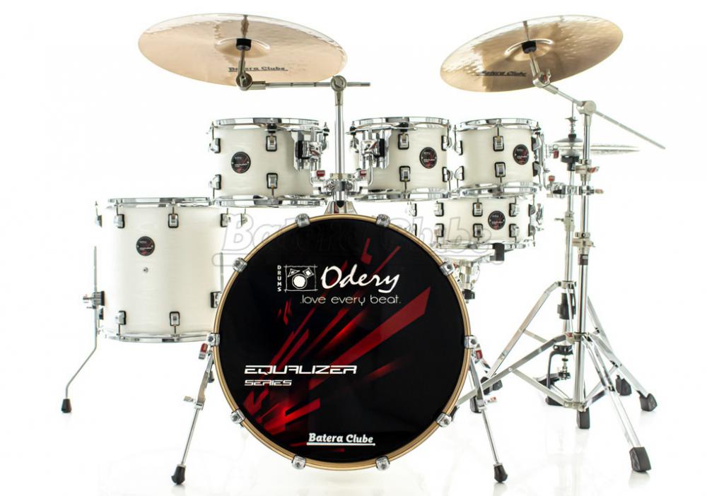 Bateria Odery Equalizer EQ.200 Lunar Waves 20",8",10",12",14" com Ferragens e Cascos com Maple