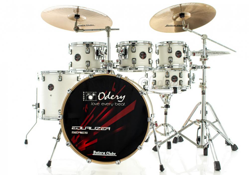 Bateria Odery Equalizer EQ.220 Lunar Waves 22",8",10",12",16" com Ferragens e Cascos com Maple