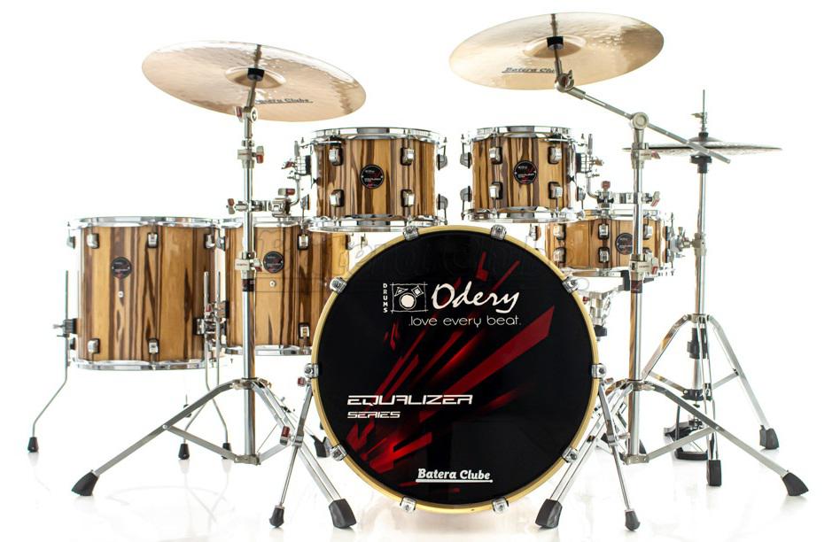 Bateria Odery Equalizer EQ.200 Pure Natural 20",10",12",14",16" com Ferragens e Cascos com Maple