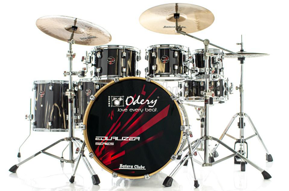 Bateria Odery Equalizer EQ.200 The Black Trees 20",8",10",12",14",16" Ferragens e Cascos com Maple