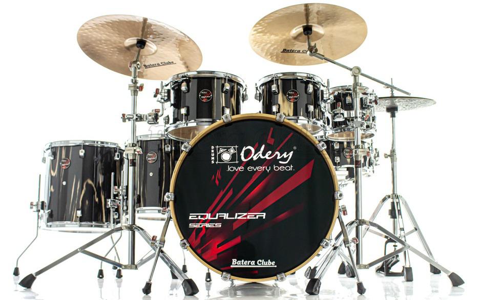 Bateria Odery Equalizer EQ.220 The Black Trees 22",8",10",12",14",16" Ferragens e Cascos com Maple