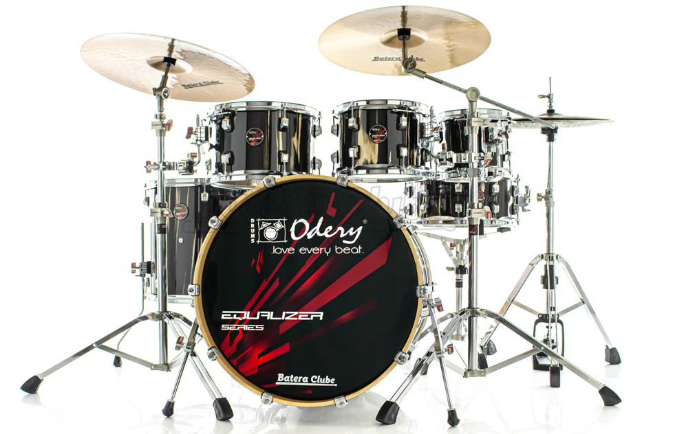 Bateria Odery Equalizer EQ.200 The Black Trees 20",8",10",12",14" com Ferragens e Cascos com Maple