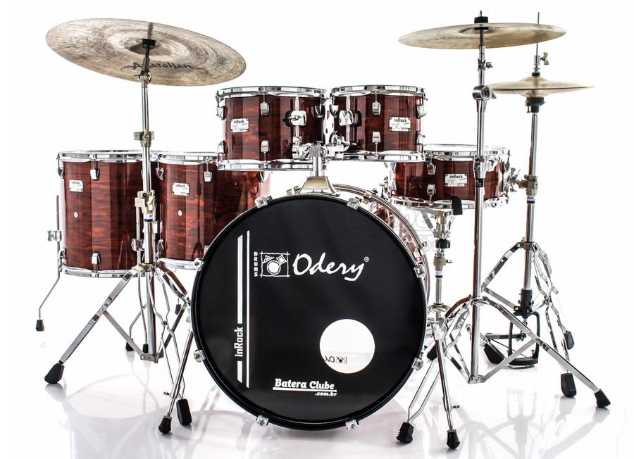 Bateria Odery inRock IR.200 Plus Bloody Tiger 20",10",12",14",16" com Ferragens e Banco