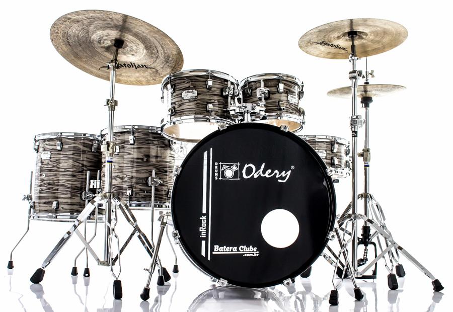 Bateria Odery inRock IR.220 Plus Lunar Tiger 22",10",12",14",16" com Ferragens e Banco