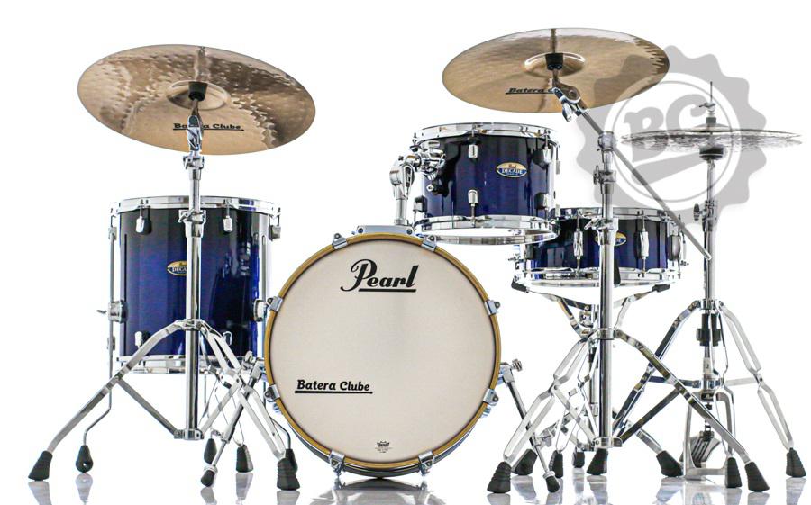 Bateria Pearl Decade Maple Bop Jazz Kobalt Blue com Bumbo 18", 12", 14" e Caixa 14x5.5" (Shell Pack)