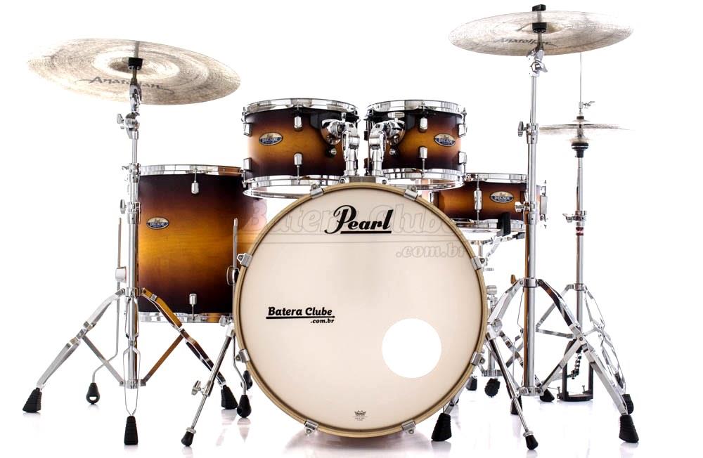 Bateria Pearl Decade Maple Classic Satin Amburst 20",10",12",14" com Kit de Ferragens 830